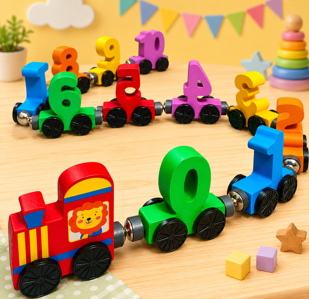 Wooden Digital Train