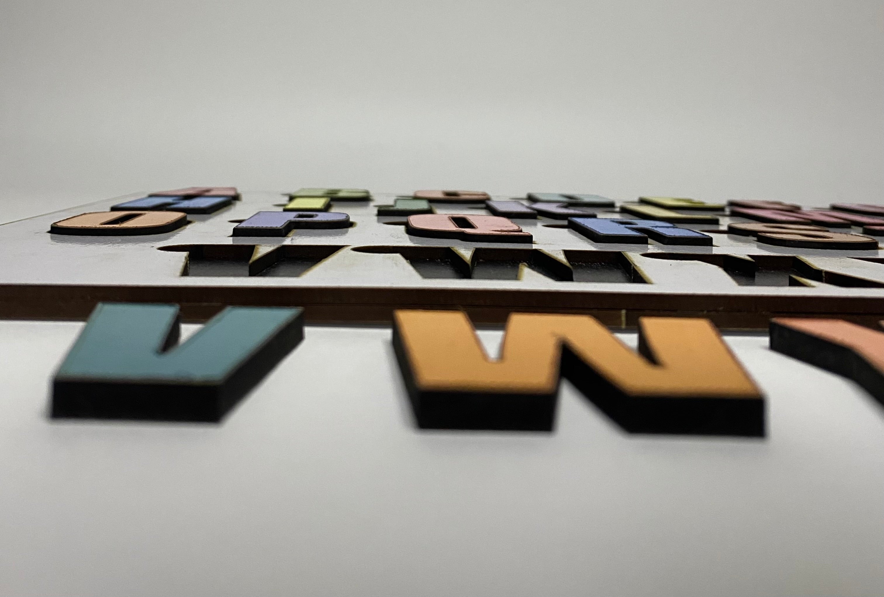 Wooden Letters Board