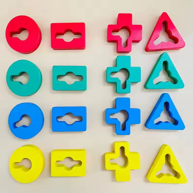 Four sets of columns
