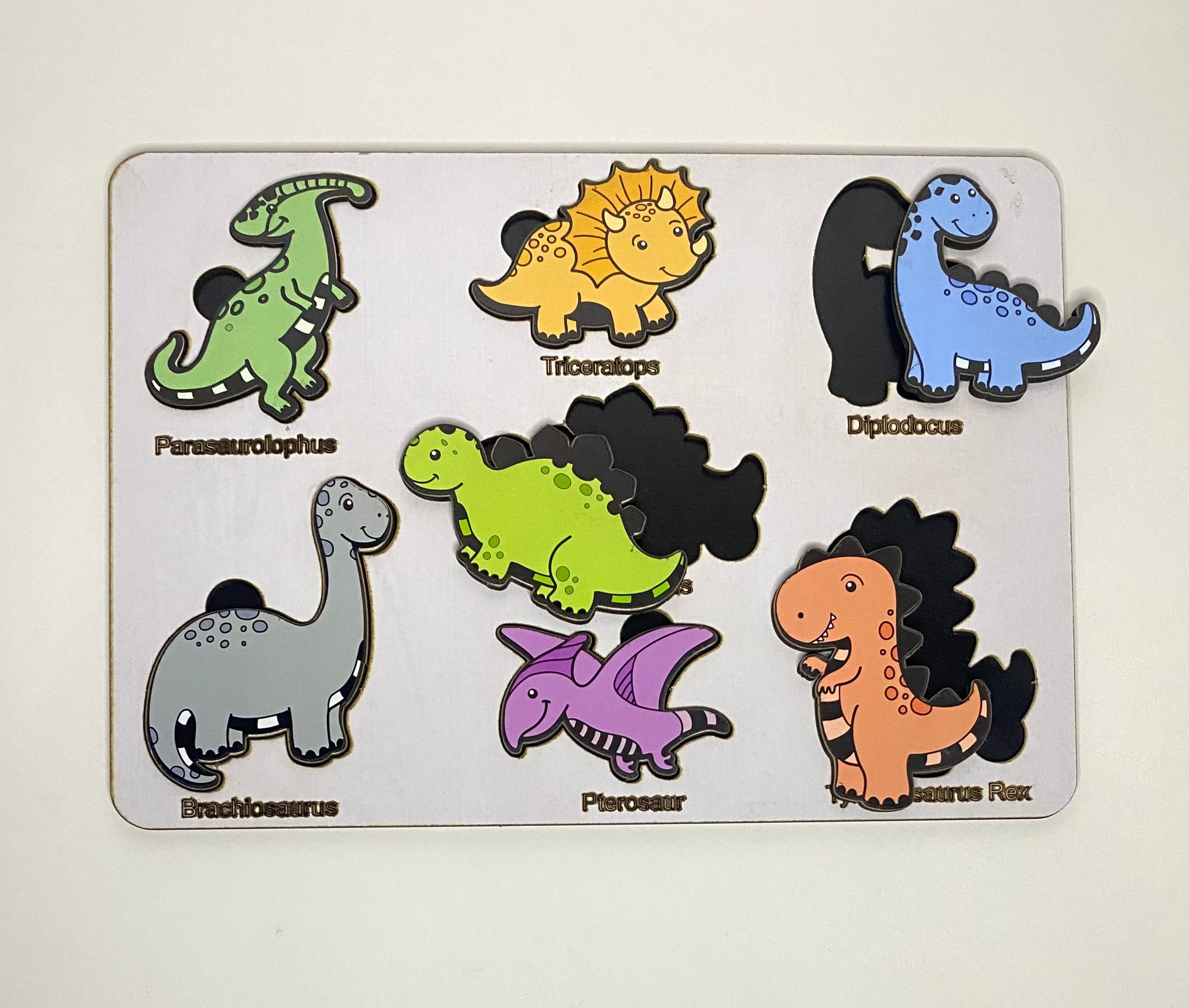 Wooden Dinosaur Board