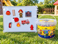Magnetic Jobs Bucket + Whiteboard